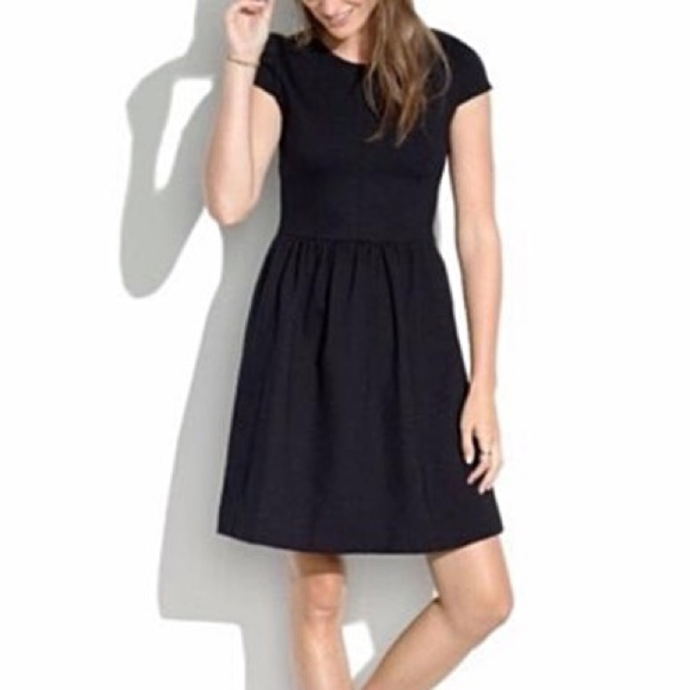 Madewell Black Ponte Screenplay Casual Dress